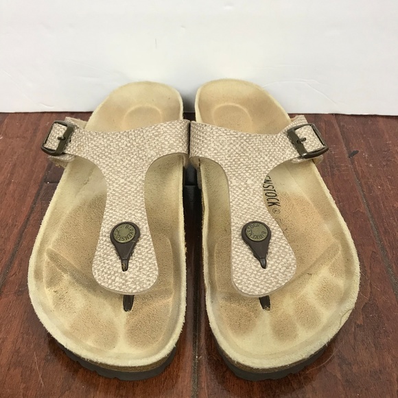 Birkenstock Shoes - Birkenstock Women's Gizeh Thong Sandals Cream